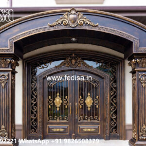 Stylish Iron Structural House Front Ideas No-0427