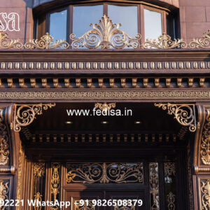 Decorative Exterior Iron House Wall Concepts No-0449