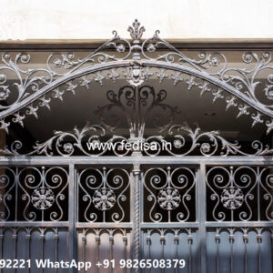 House Elevation Iron Design with Stylish Artistic Appeal No-0456