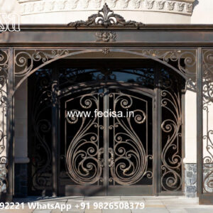 Decorative Iron Exterior House Front Inspirations No-0464