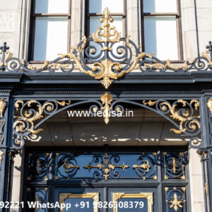 Luxury House Elevation Iron Artistic Framework No-0488