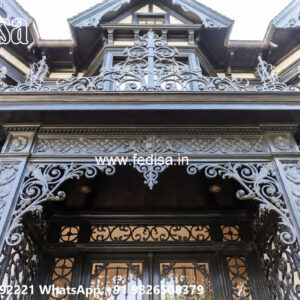 Decorative Exterior Iron Structural House Design No-0494