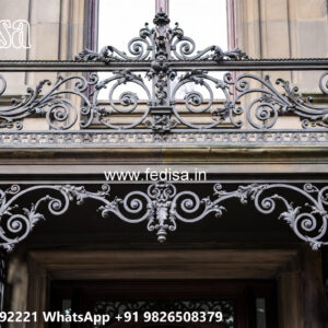 Modern Villa Elevation Iron Grill Design No-0509