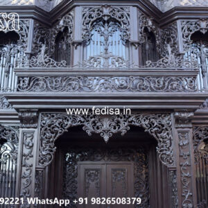 Luxury Villa Elevation Iron Art Design No-0533