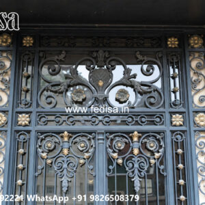 Villa Elevation Iron Design with Stylish Front Appeal No-0537