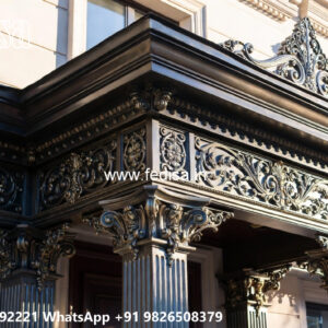 Modern Villa Front Iron Art Concepts No-0554