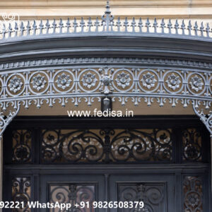 Villa Elevation Iron Design with Contemporary Metal Appeal No-0559