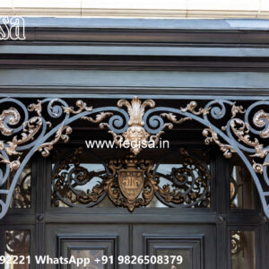 Villa Elevation Iron Design with Artistic Luxury Appeal No-0586