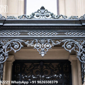 Villa Elevation Iron Design with Stylish Structural Appeal No-0604