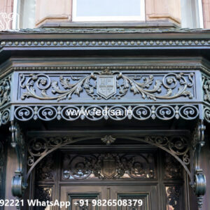 Elegant Iron Wall Concepts for Villa Front No-0609