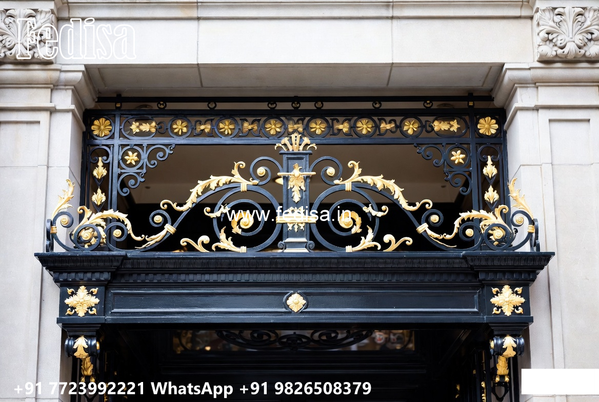 Luxury Villa Elevation Iron Framework Ideas No-0610