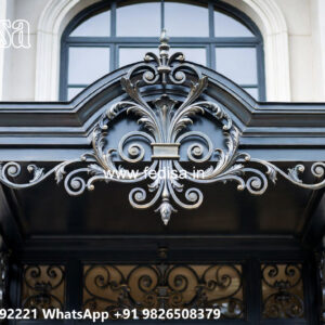 Villa Elevation Iron Design with Contemporary Exterior Patterns No-0611