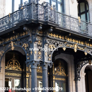 Villa Elevation Iron Design with Stylish Artistic Finish No-0614