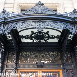 Luxury Villa Front Iron Wall Inspirations No-0618