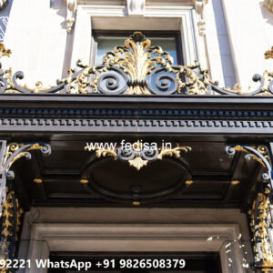 Villa Elevation Iron Design with Premium Structural Beauty No-0634