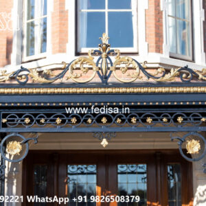 Elegant Villa Exterior Iron Mesh Inspirations No-0636
