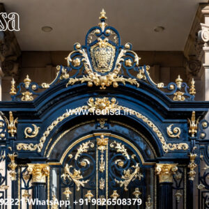Premium Villa Front Iron Structural Design No-0639