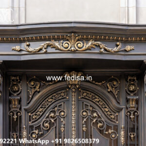 Villa Elevation Iron Design with Elegant Front Concepts No-0641