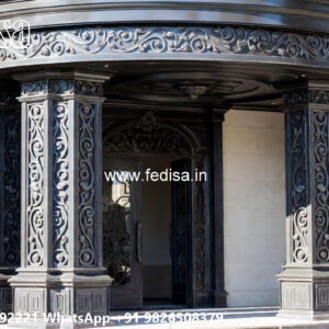 Stylish Villa Exterior Iron Panel Ideas No-0656