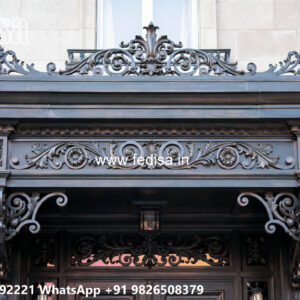 Elegant Modern Villa Front Iron Design No-0668