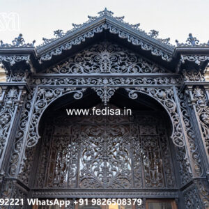 Contemporary Villa Exterior Iron Wall Design No-0687