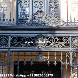 Villa Elevation Iron Design with Attractive Artistic Style No-0693