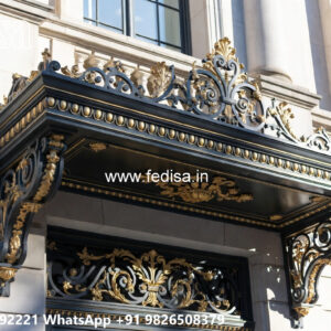 Premium Villa Exterior Iron Feature Wall Inspirations No-0697