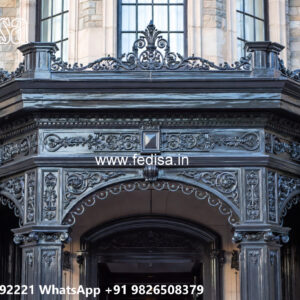 Villa Elevation Iron Design with Stylish Outdoor Framework No-0706