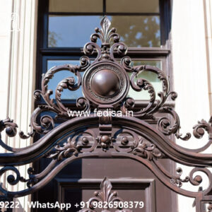 Villa Elevation Iron Design with Stylish Architectural Beauty No-0731