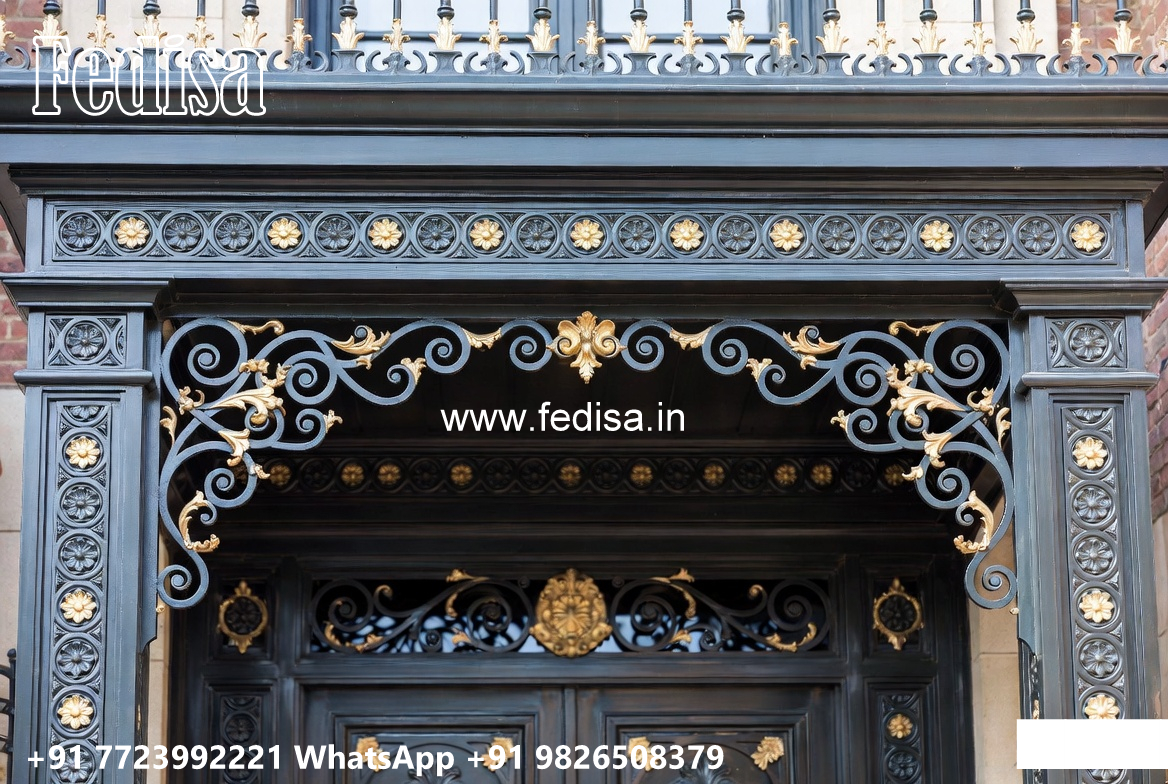 Stylish Villa Front Iron Luxury Concepts No-0736
