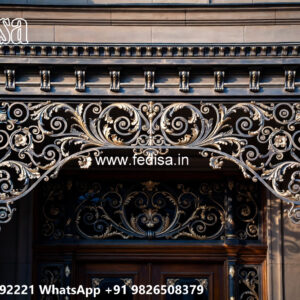 Luxury Villa Elevation Iron Decorative Roofing No-0749