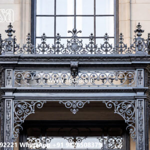 Elegant Villa Front Iron Structural Ideas No-0753