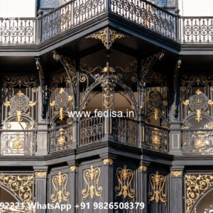 Villa Elevation Iron Design with Stylish Outdoor Concepts No-0754