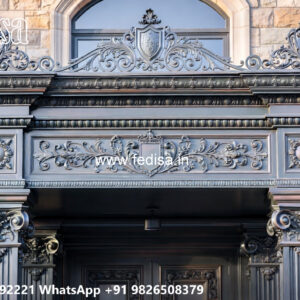 Stylish Decorative Iron Concepts for Villa Elevation No-0760