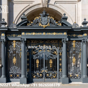 Modern Villa Front Iron Balcony Inspirations No-0771