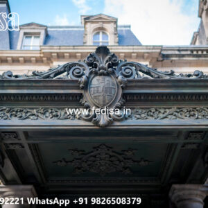 Villa Elevation Iron Design with Stylish Structural Finish No-0778