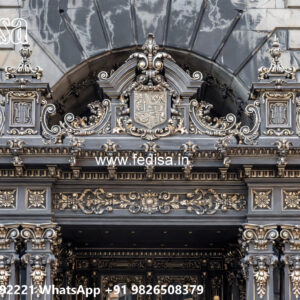 Premium Villa Exterior Iron Feature Wall Ideas No-0785