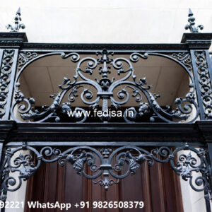 Villa Elevation Iron Design with Contemporary Structural Beauty No-0806