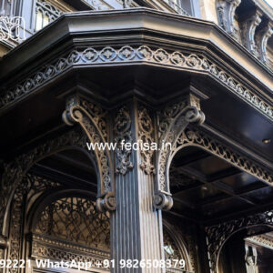 Elegant Modern Villa Iron Feature Wall Concepts No-0810