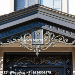 Villa Elevation Iron Design with Attractive Exterior Appeal No-0814