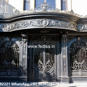Villa Elevation Iron Design with Attractive Modern Features No-0828