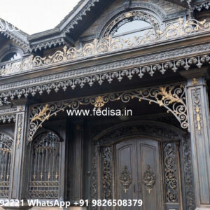 Luxury Villa Exterior Iron Wall Inspirations No-0839