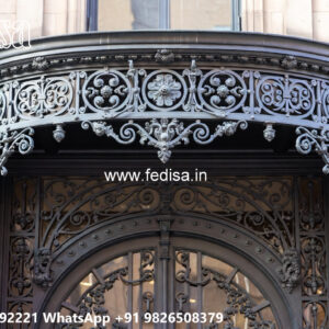 Villa Elevation Iron Design with Attractive Artistic Patterns No-0848