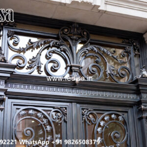 Villa Elevation Iron Design with Artistic Modern Appeal No-0858