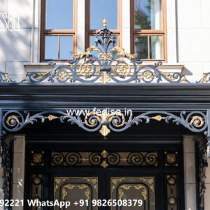 Modern Villa Front Iron Structural Framework No-0874