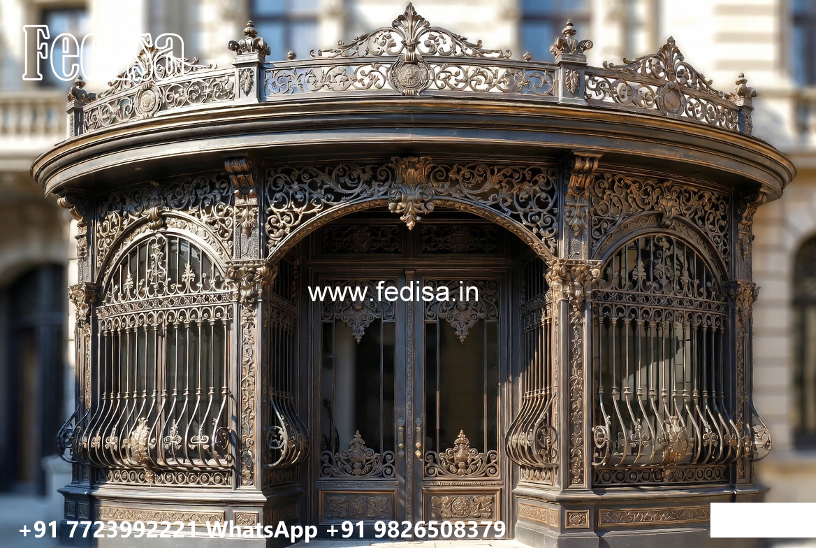 Luxury Villa Front Iron Artistic Framework No-0881