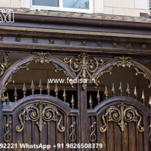 Premium Villa Exterior Iron Structural Beauty No-0904