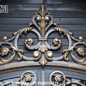 Villa Elevation Iron Design with Stylish Outdoor Patterns No-0918