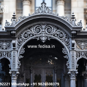 Attractive Villa Front Iron Exterior Concepts No-0927