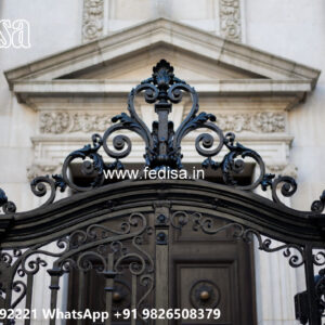 Stylish Decorative Iron Front Ideas for Villas No-0944